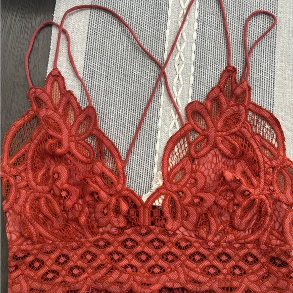Free People Other - Free People Burnt Orange Lace Bralette